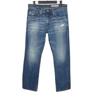 AG Jeans Adriano Goldschmied Protege Mens 32 Denim Y2K Distressed Straight NEW